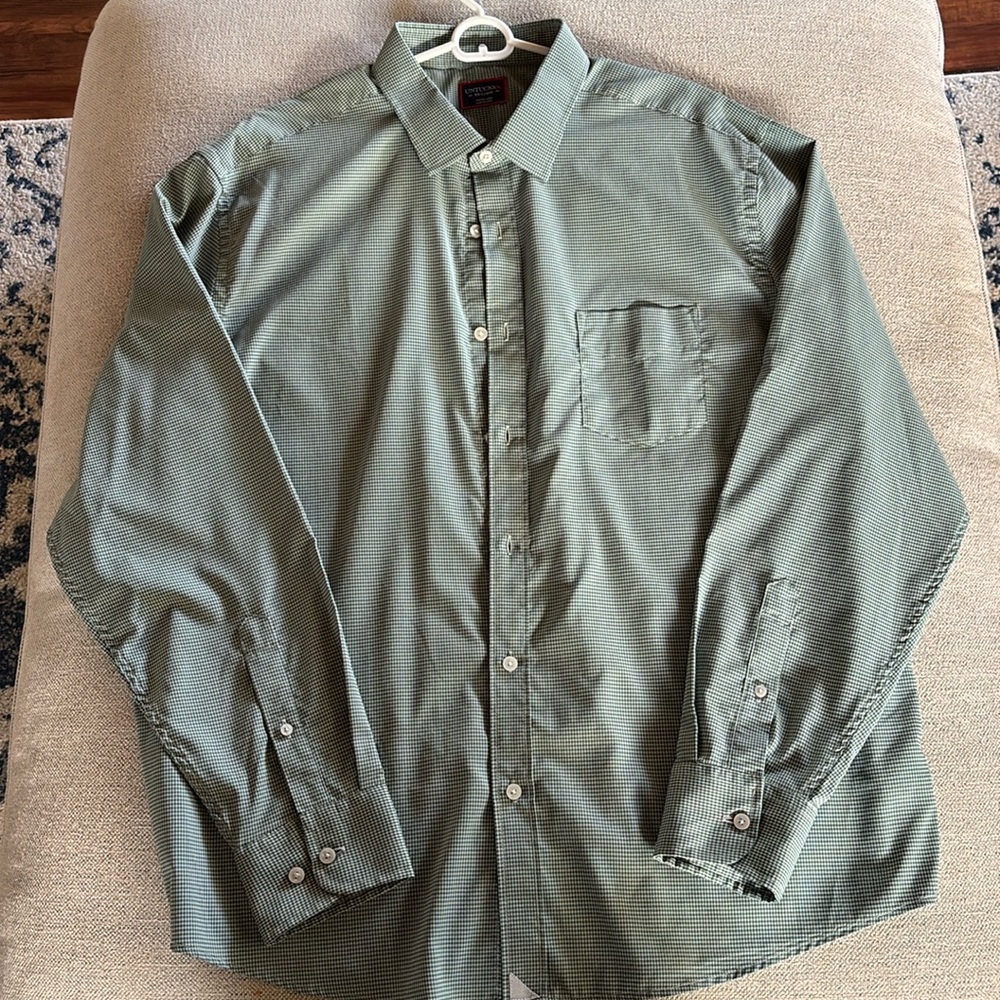 Men’s UNTUCKit Wrinkle-Free Performance Ripasso Shirt - Green